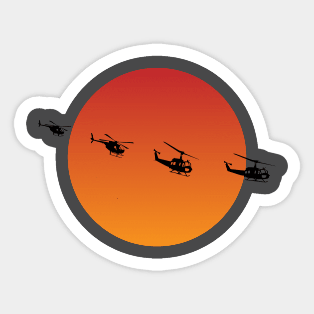 Apocalypse Now Illustration Sticker by burrotees